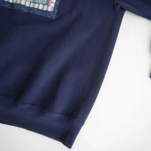 Vintage Jerzees Navy Mothers Are  Special Lace Detail Crewneck Sweater XXL - Picture 6 of 10